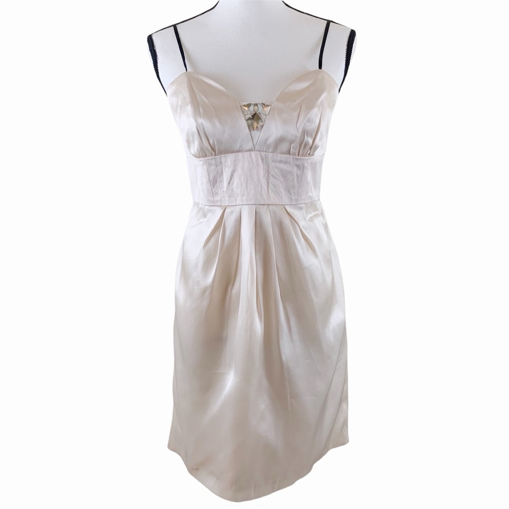 Laundry Sandwash Silk Cocktail Mini Dress